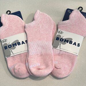 3 pairs bombas ankle socks pink-Medium